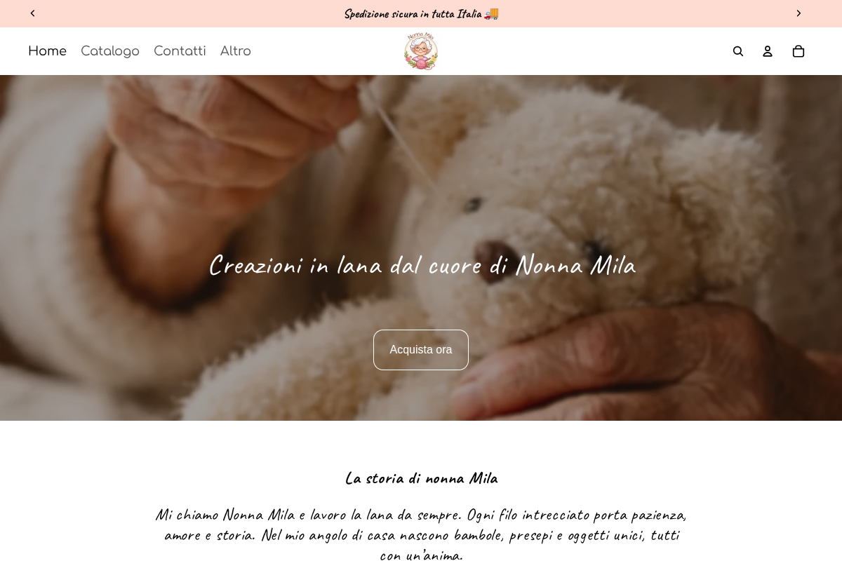 Milafattoamano homepage screenshot