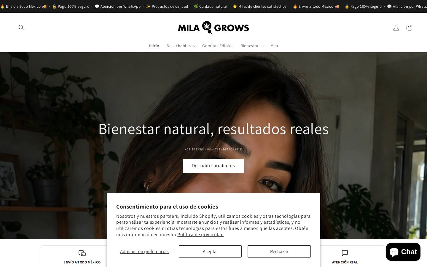 milagrows.com.mx homepage screenshot