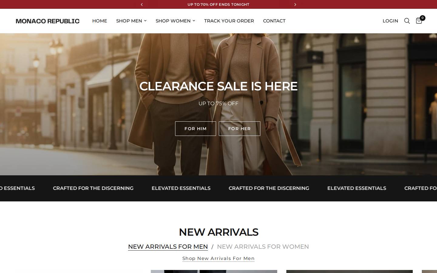 milanrepublic.com homepage screenshot