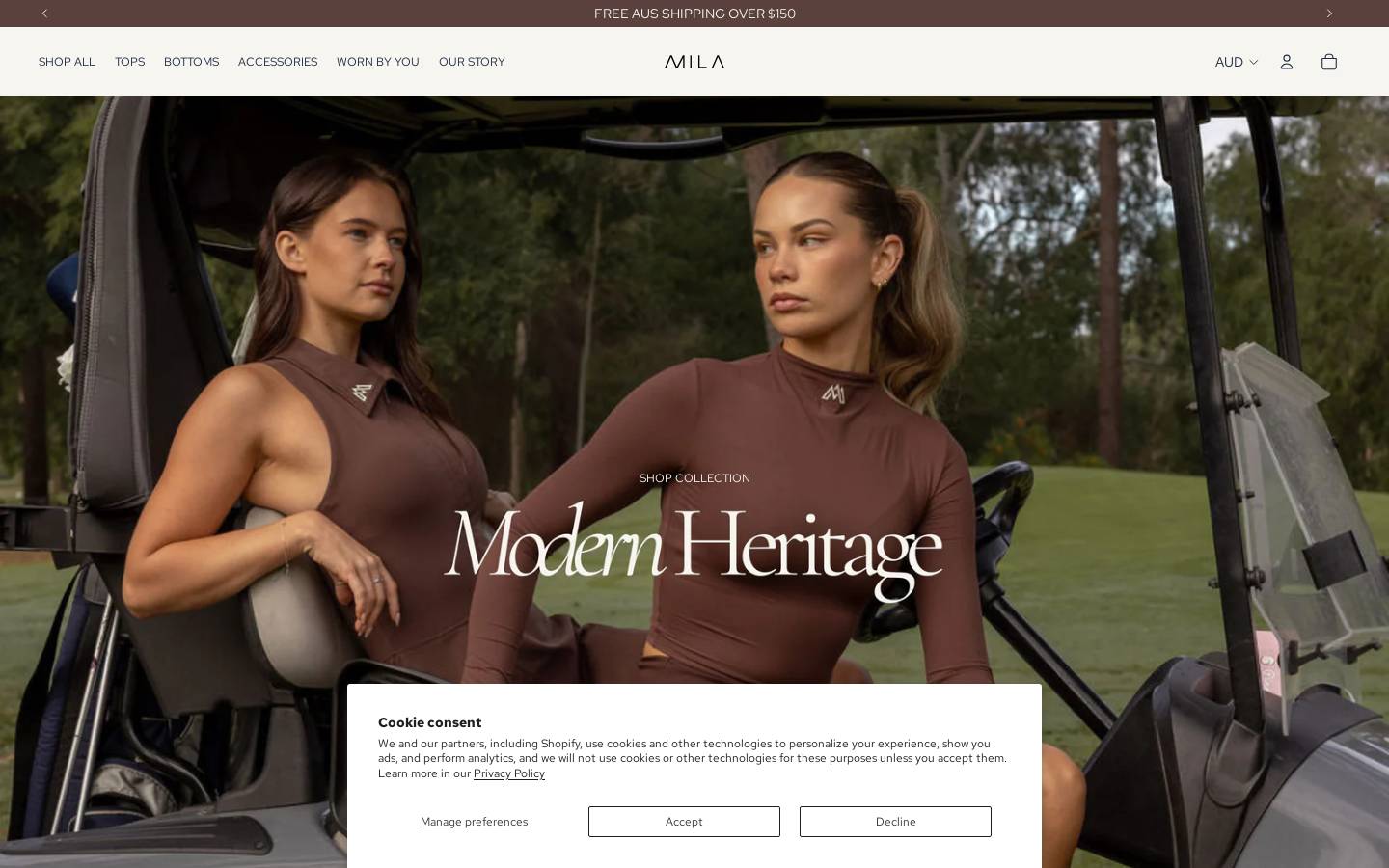 milarange.com homepage screenshot