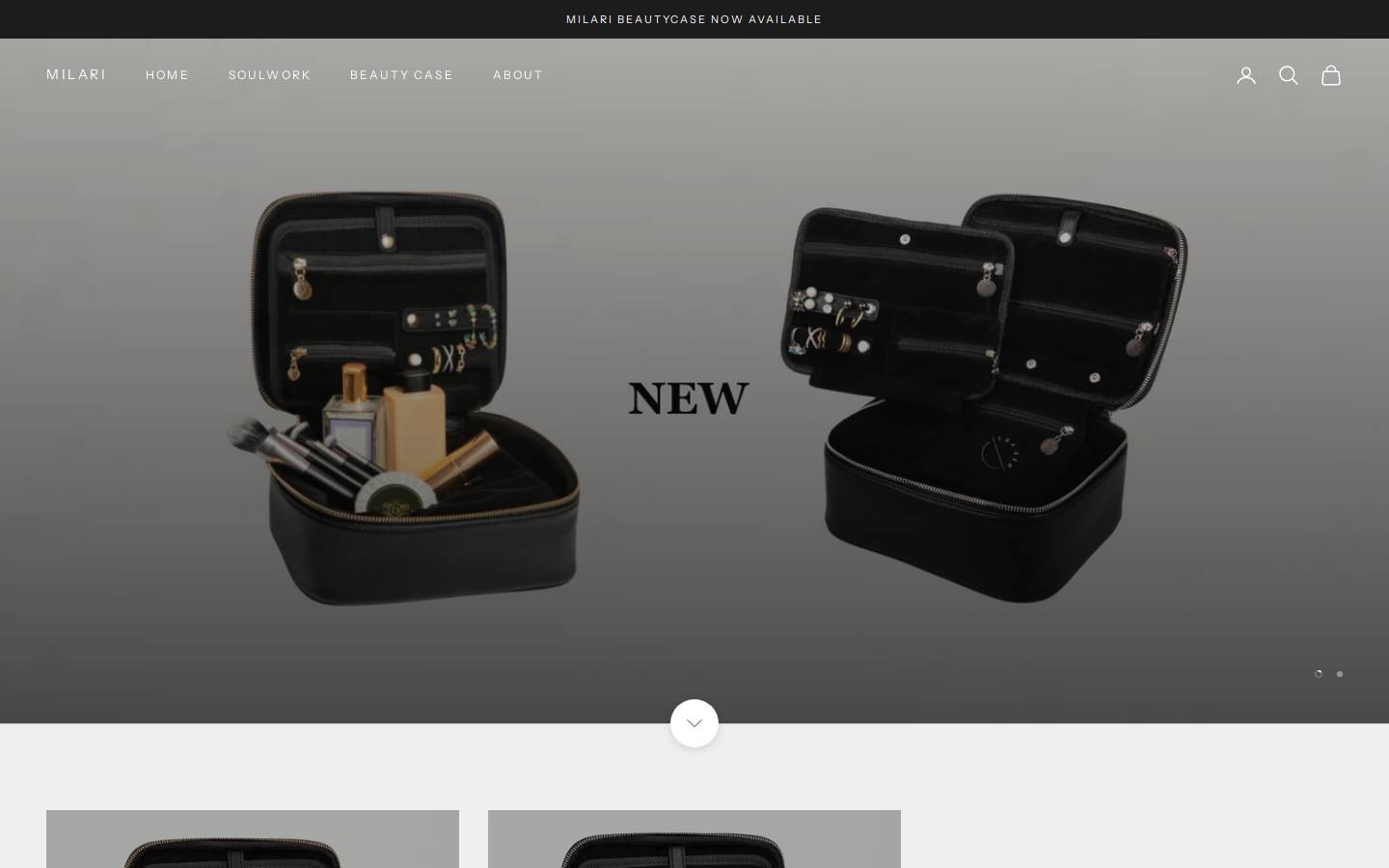 milari.us homepage screenshot