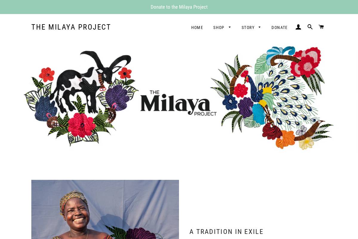 milayaproject.org homepage screenshot