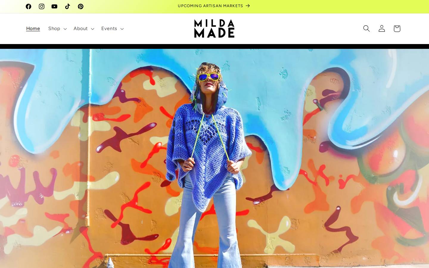 mildamade.com homepage screenshot