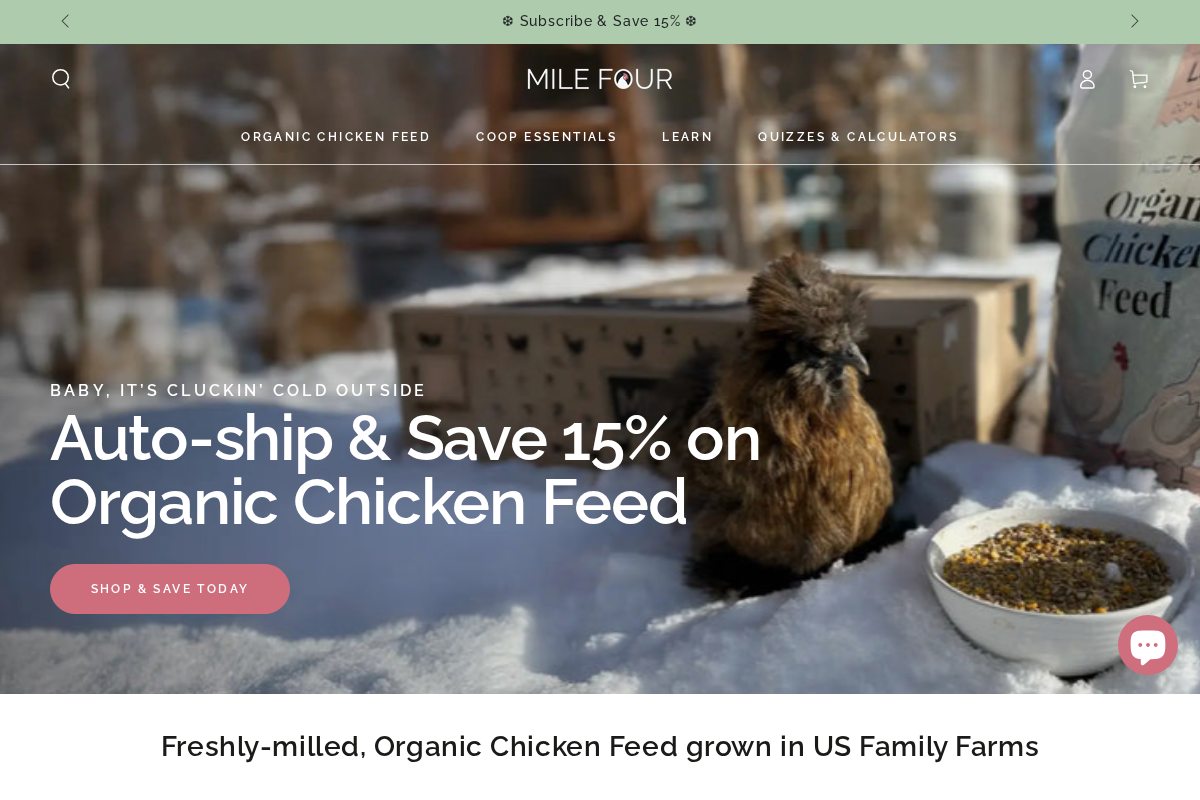 Mile Four homepage screenshot