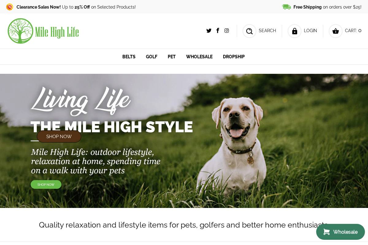 milehighlife.us homepage screenshot