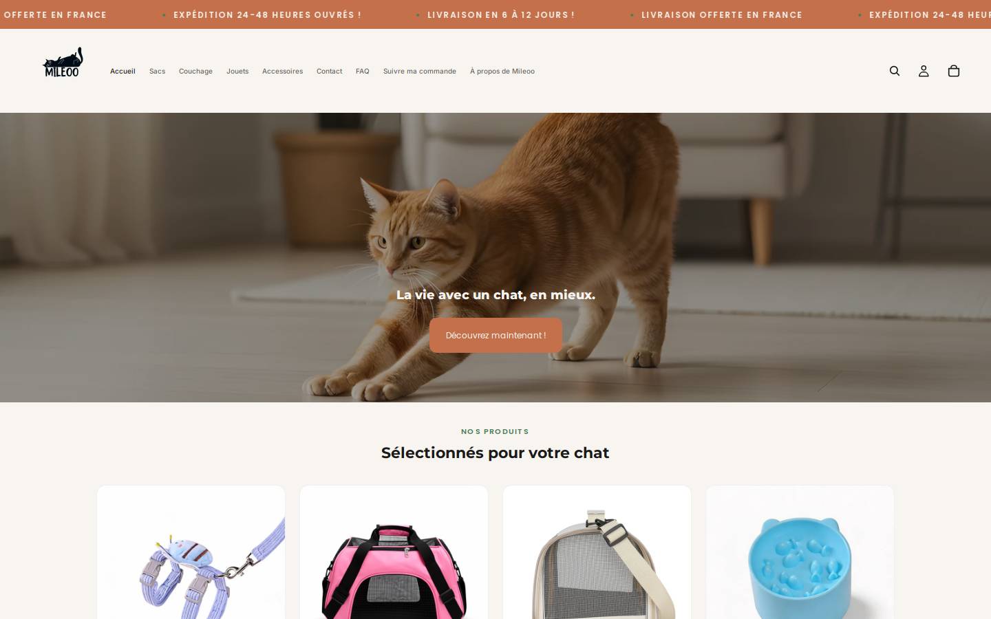 mileoo.com homepage screenshot