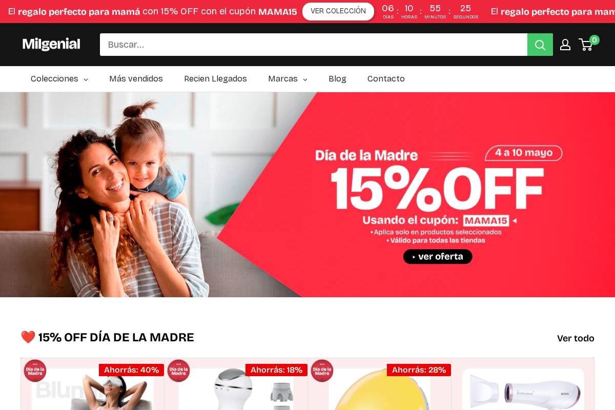 milgenialuruguay.com homepage screenshot