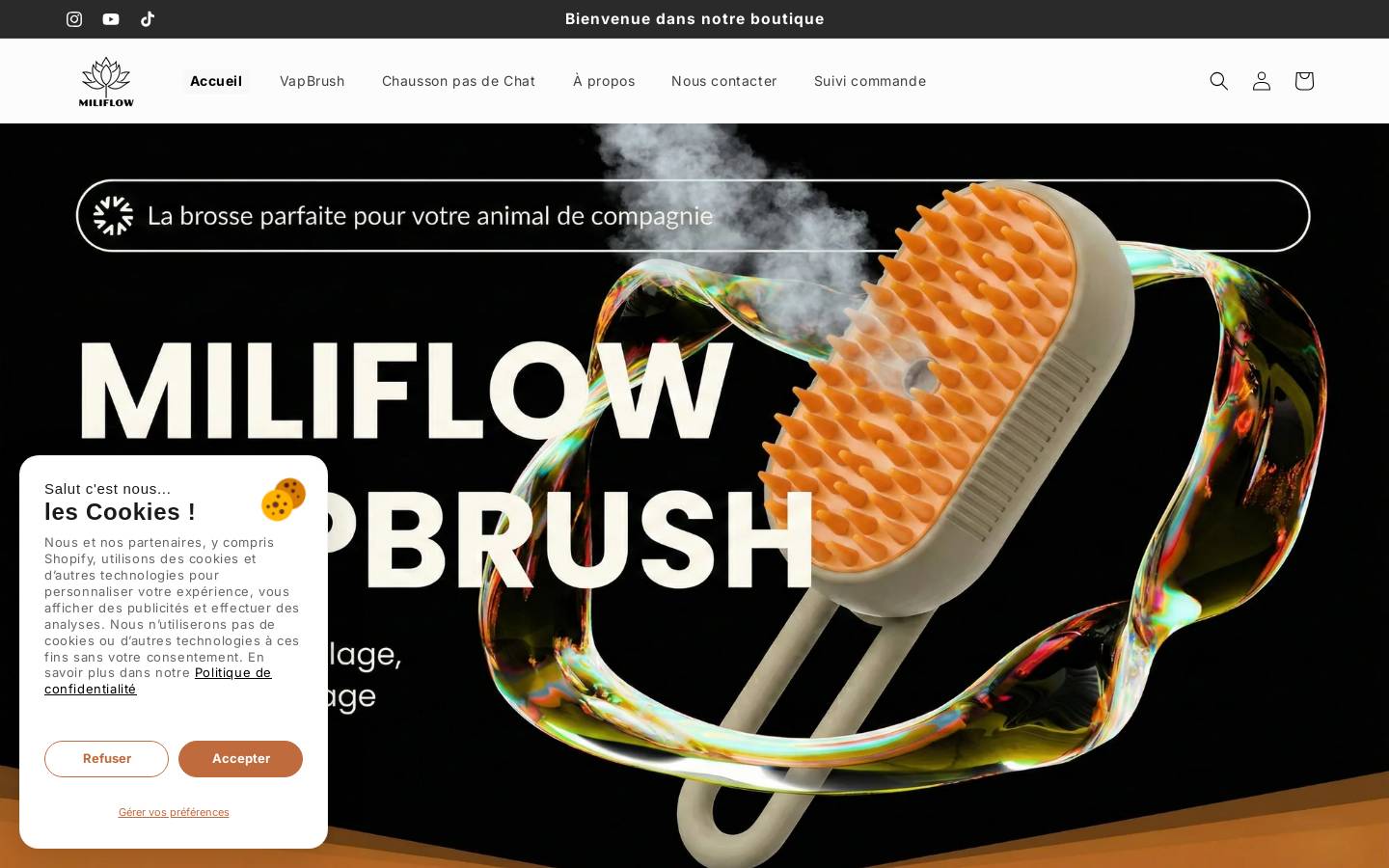 miliflow.com homepage screenshot
