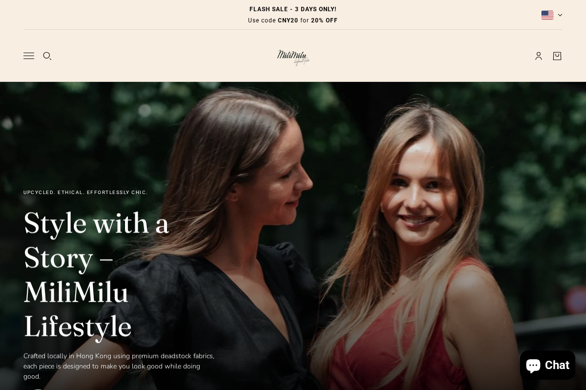 MiliMilu homepage screenshot