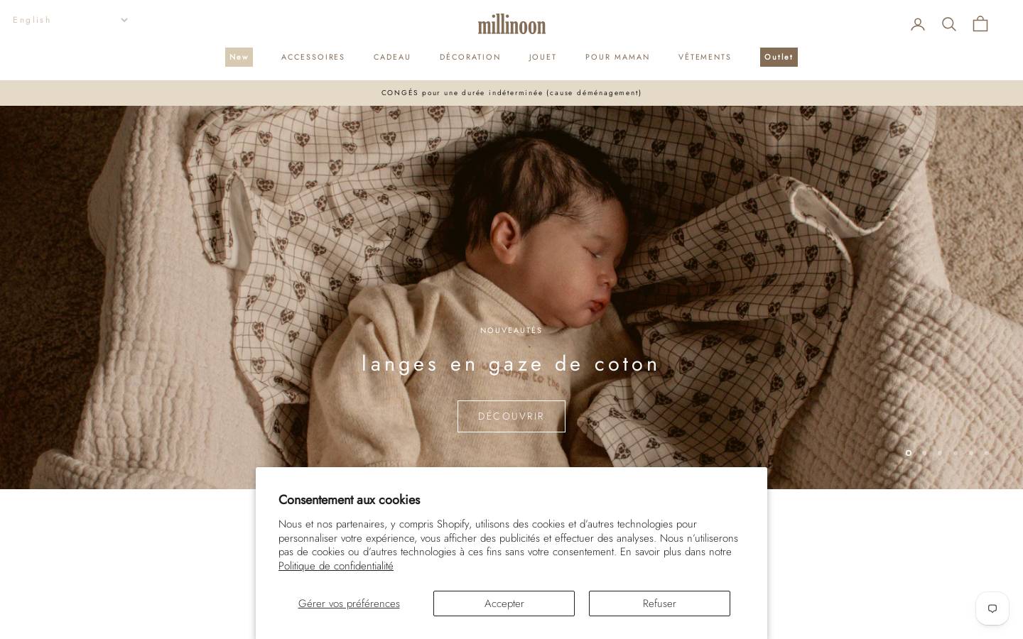 milinoon.com homepage screenshot