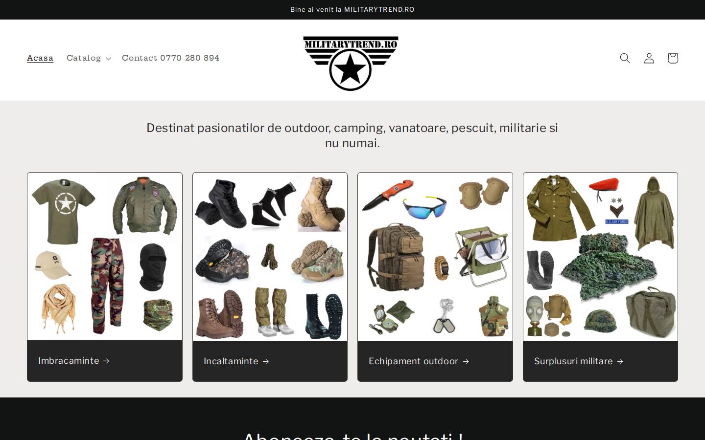 militarytrend.ro homepage screenshot