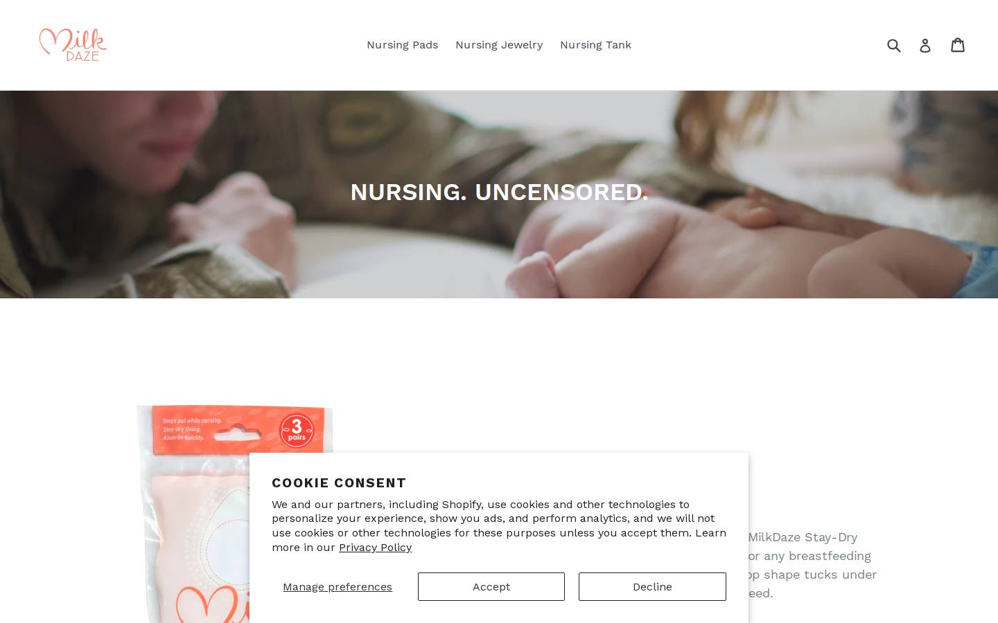 milkdaze.com homepage screenshot