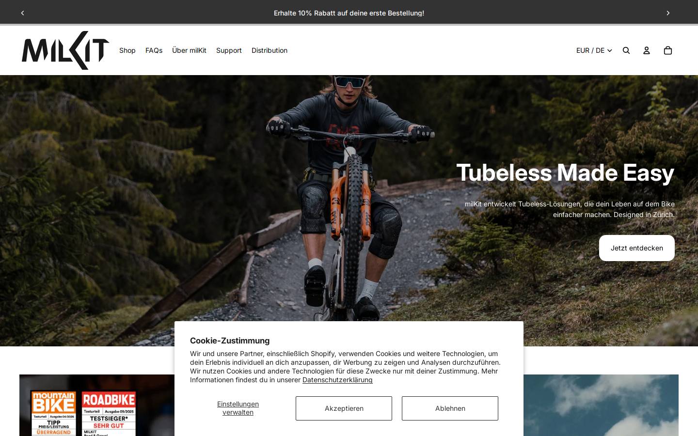 milkit.bike homepage screenshot
