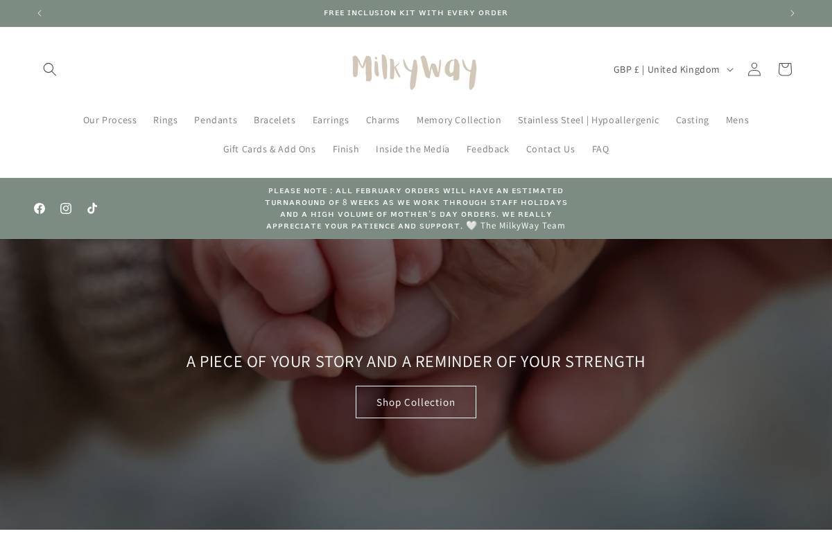 Milkywayltd homepage screenshot