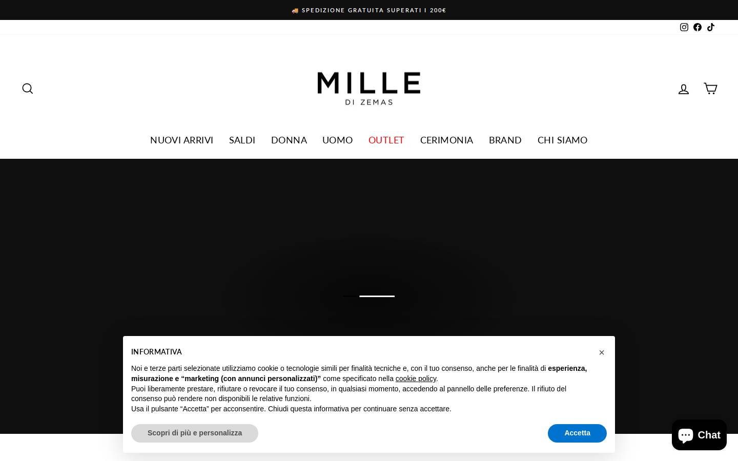 Mille di Zemas homepage screenshot