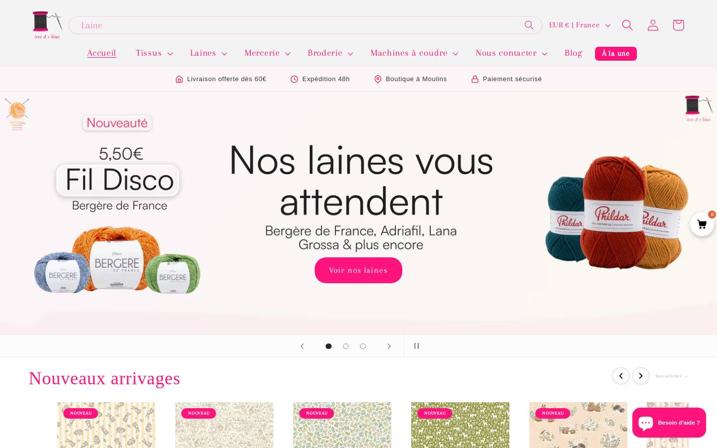 milleetuntissus.com homepage screenshot