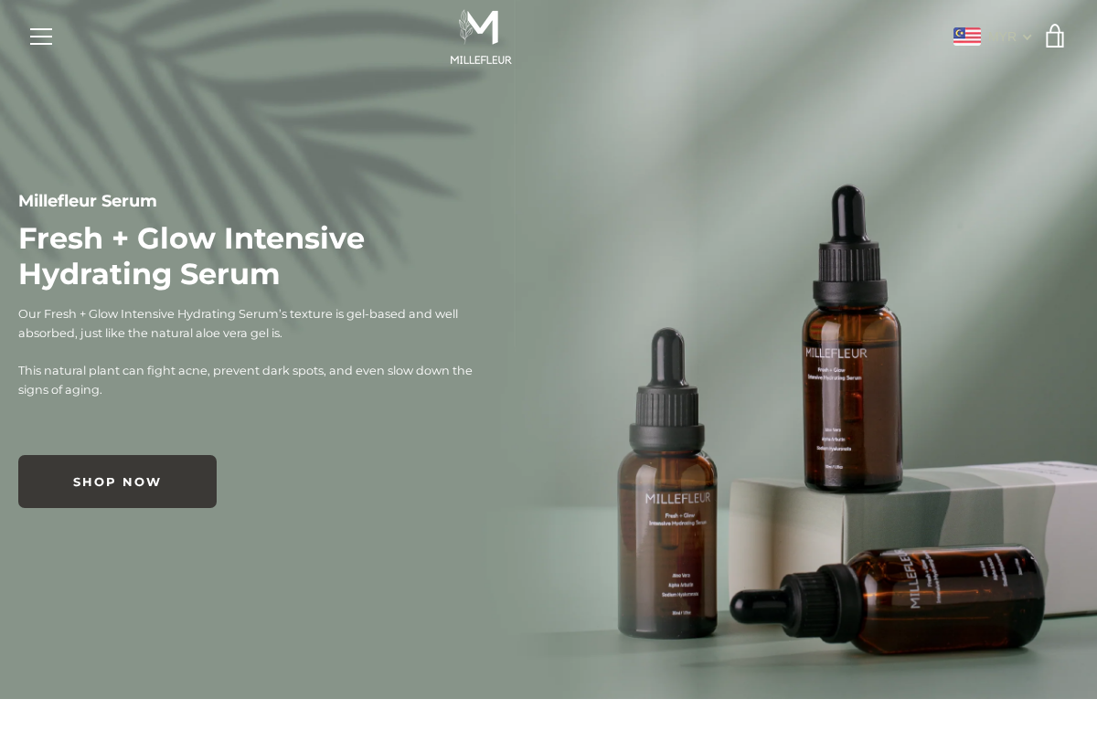 Millefleur homepage screenshot