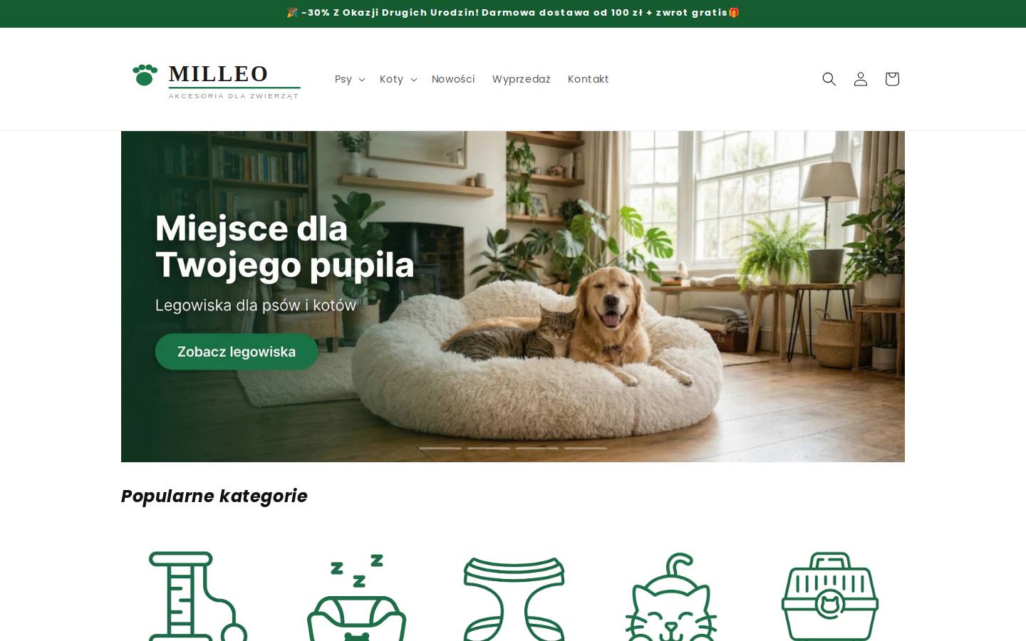 milleo.pl homepage screenshot