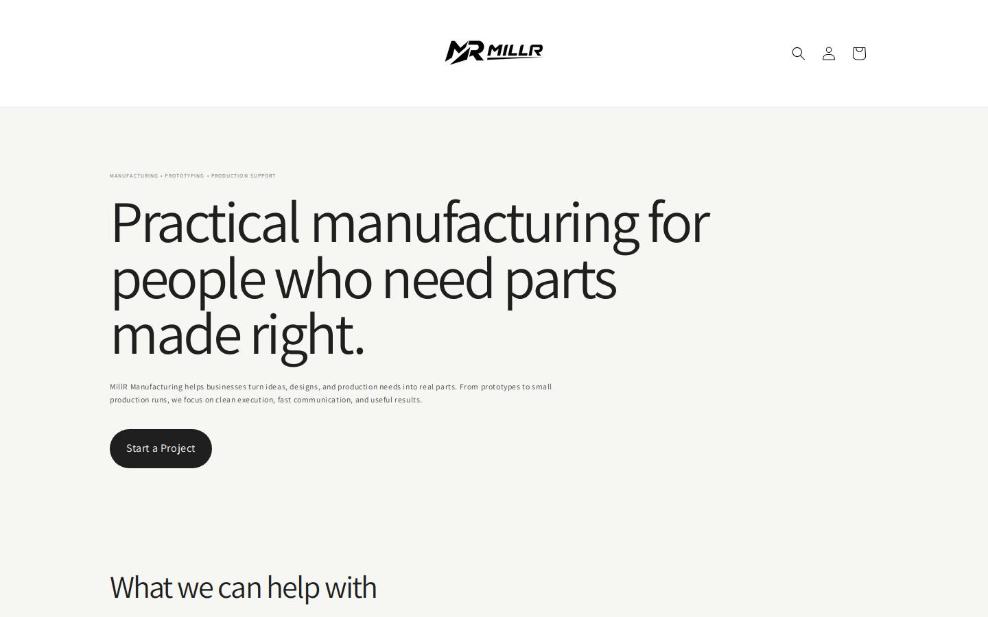 millertool.shop homepage screenshot