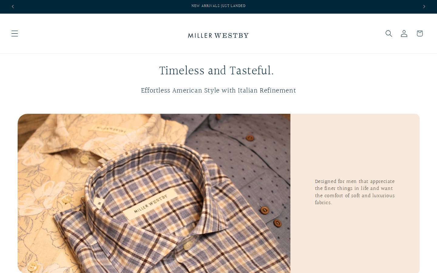 millerwestby.com homepage screenshot