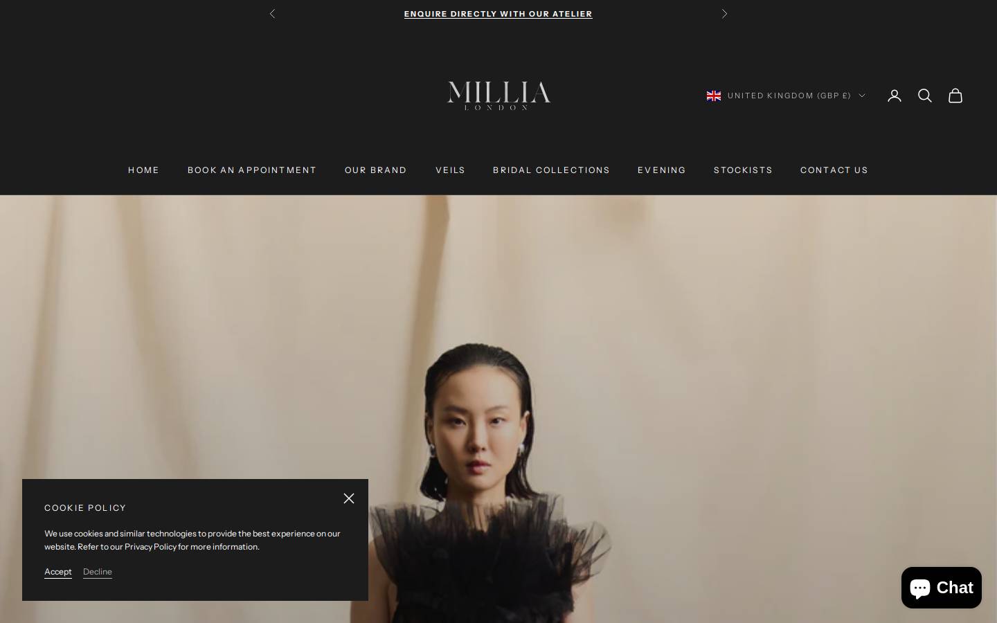 millialondon.com homepage screenshot