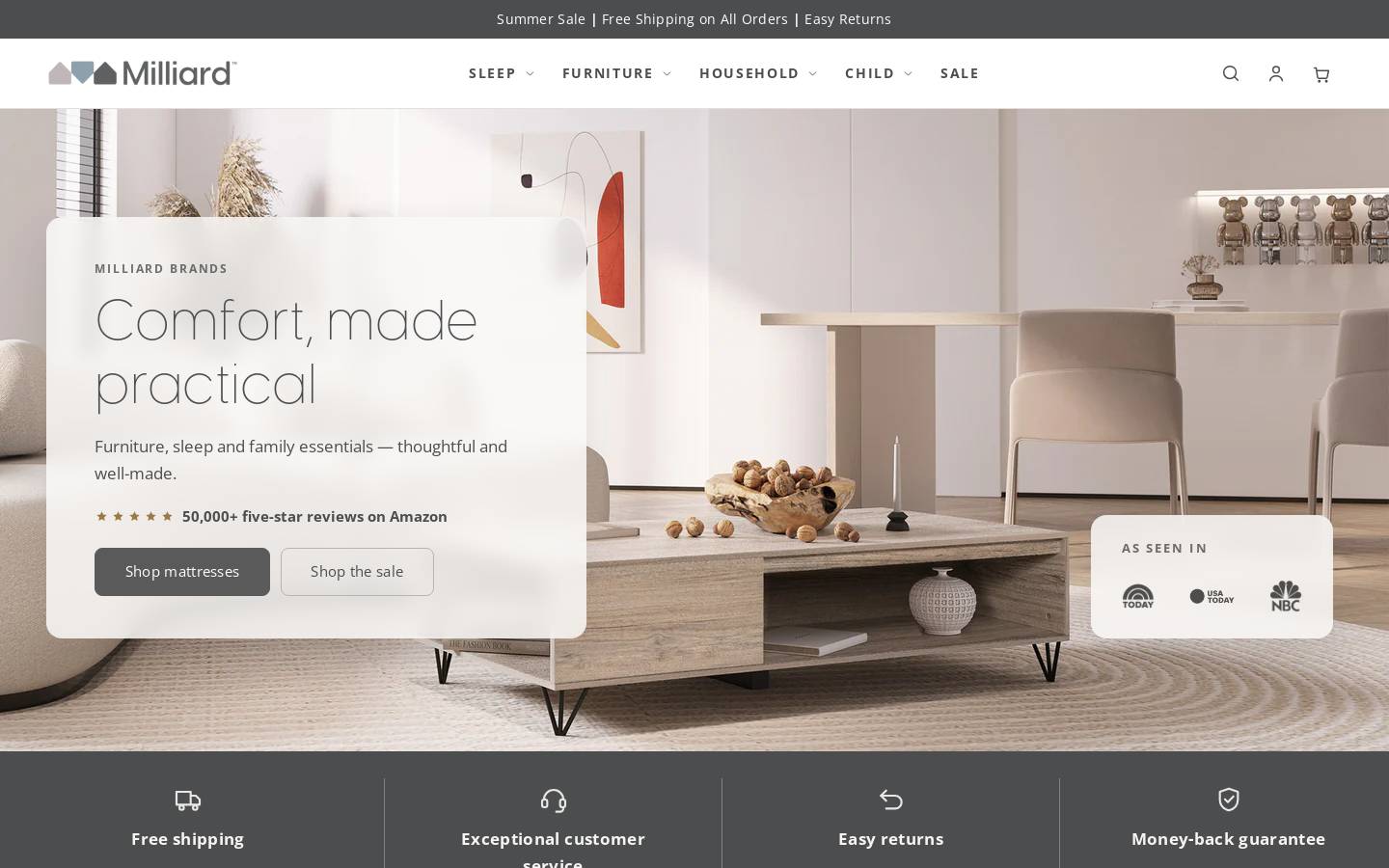 Milliardbrands homepage screenshot