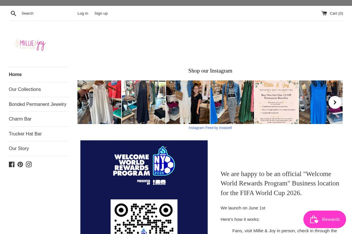 millieandjoy.com homepage screenshot