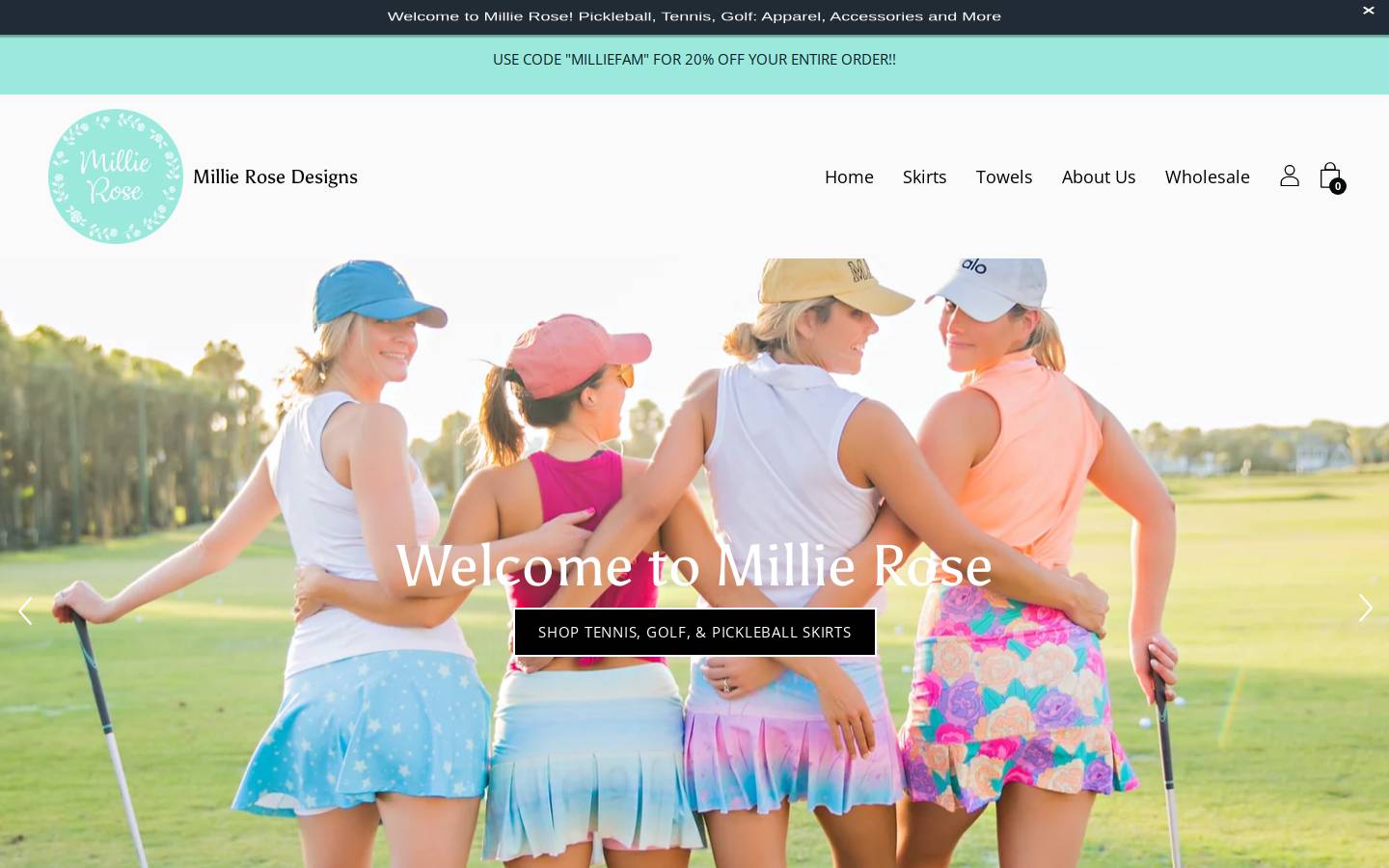 millierosesport.com homepage screenshot