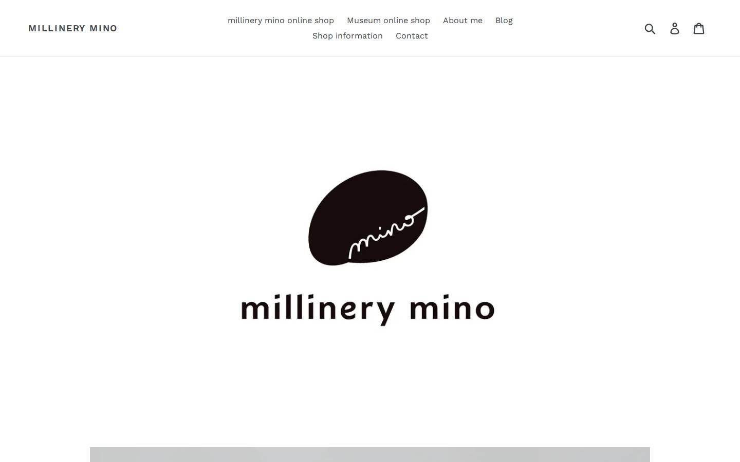 millinerymino.com homepage screenshot