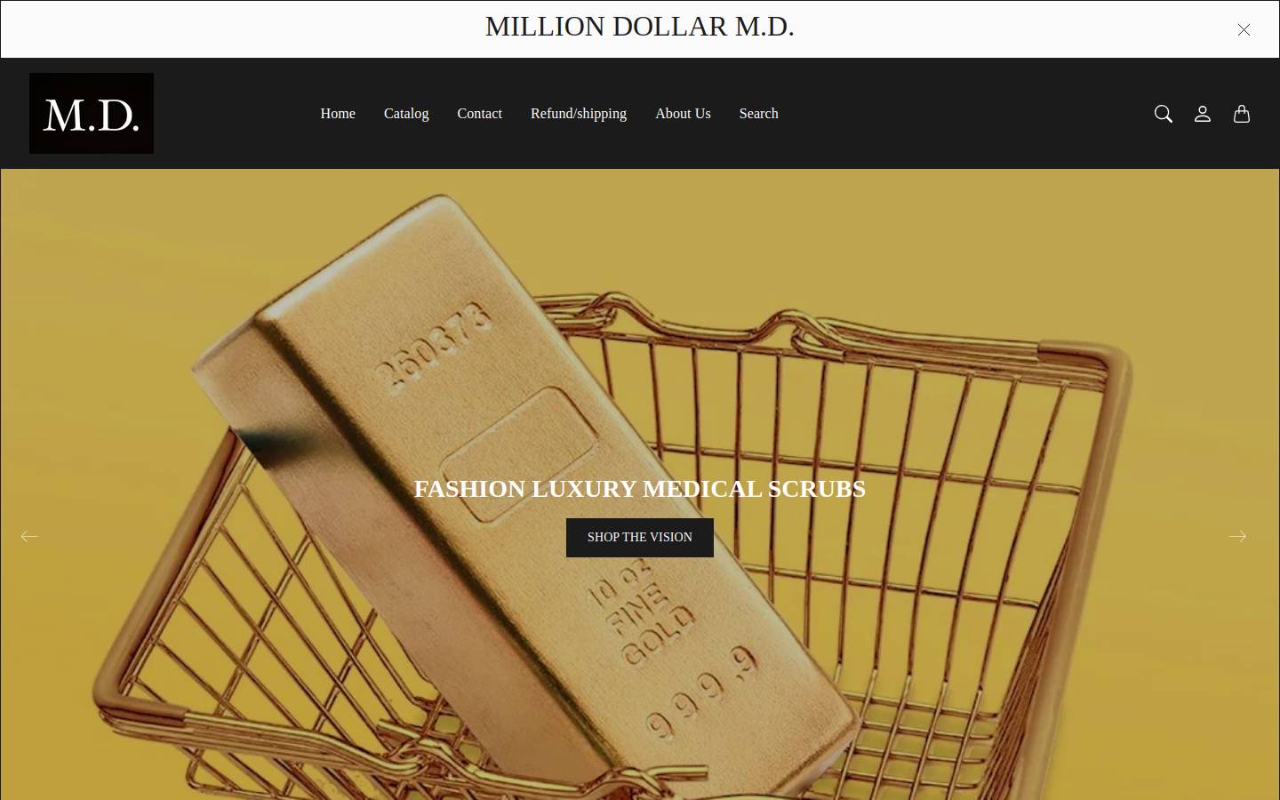 milliondollaroperation.com homepage screenshot