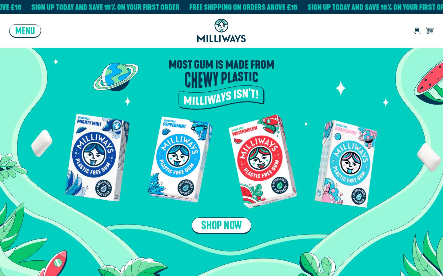 milliwaysfood.com homepage screenshot
