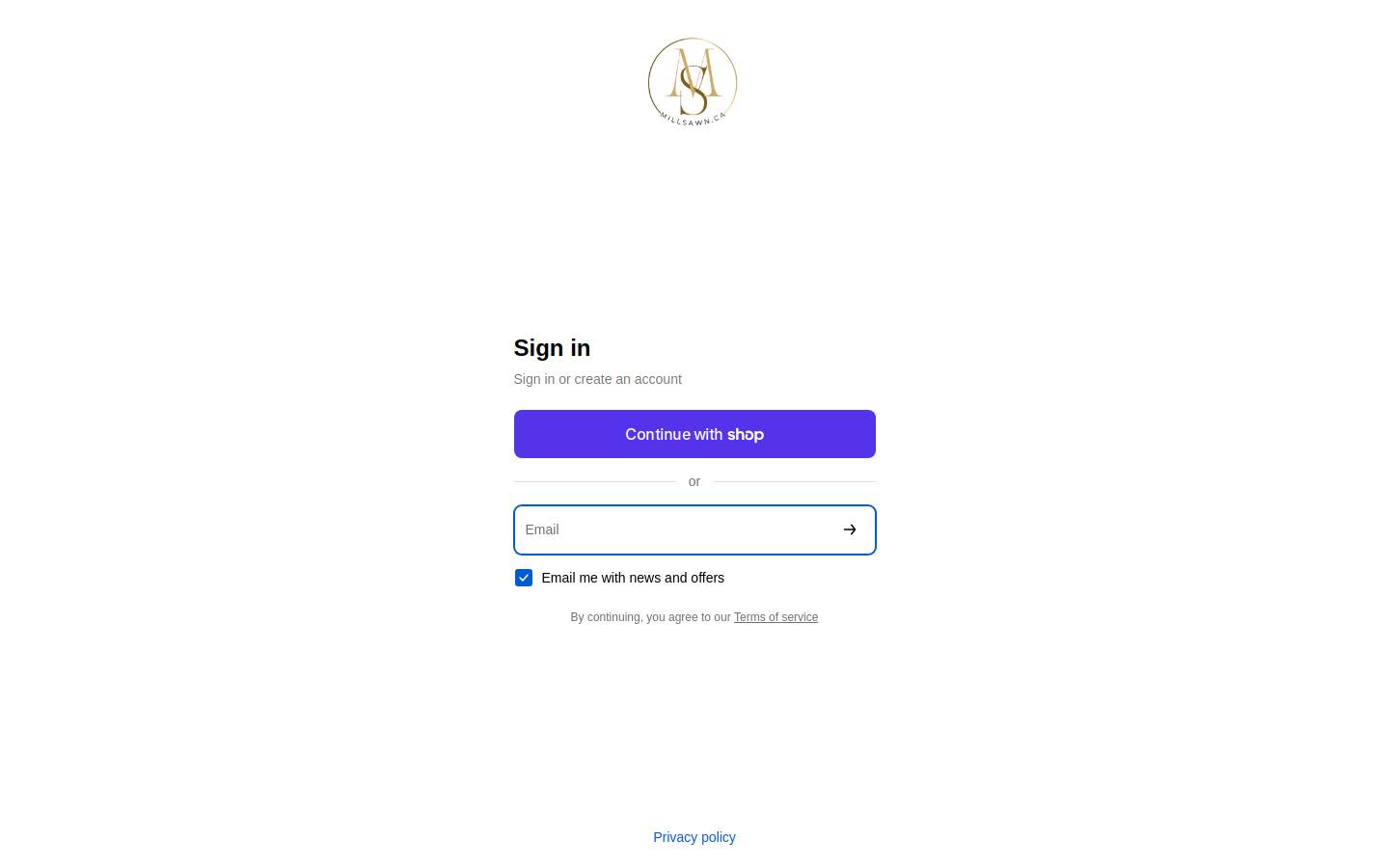 millsawn.ca homepage screenshot