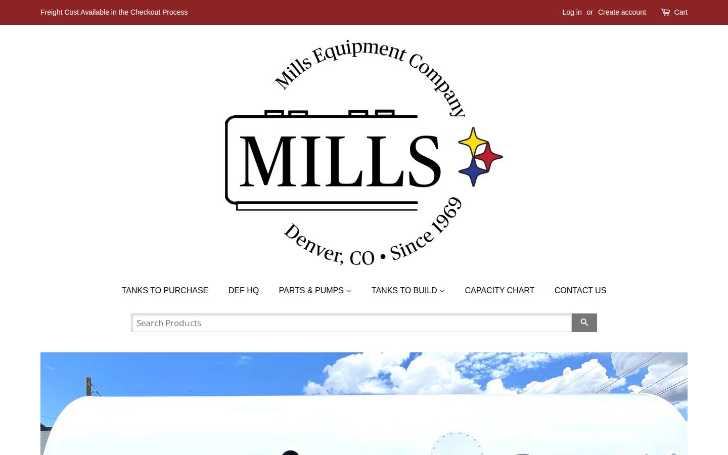 millsequipment.com homepage screenshot