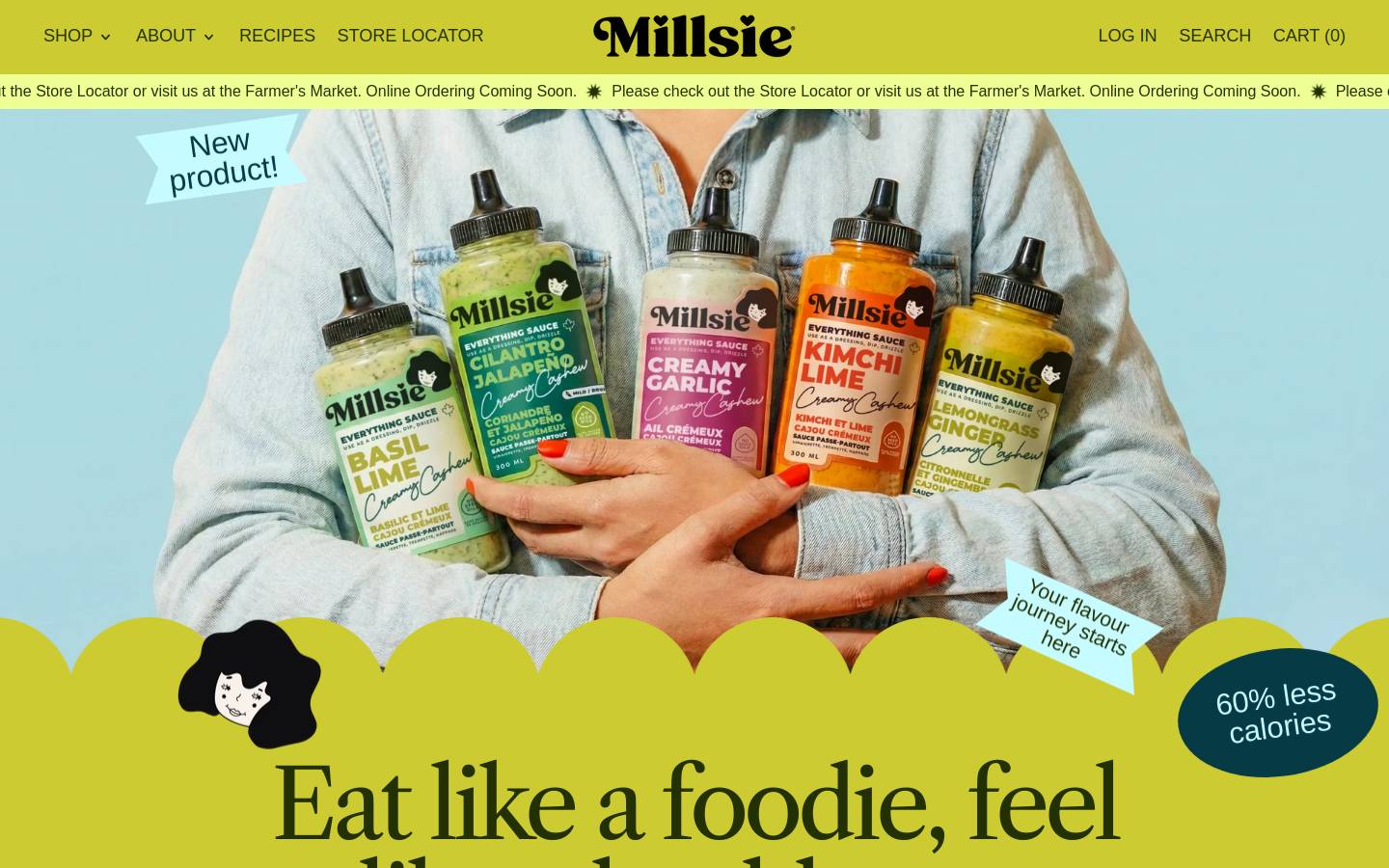 millsie.com homepage screenshot