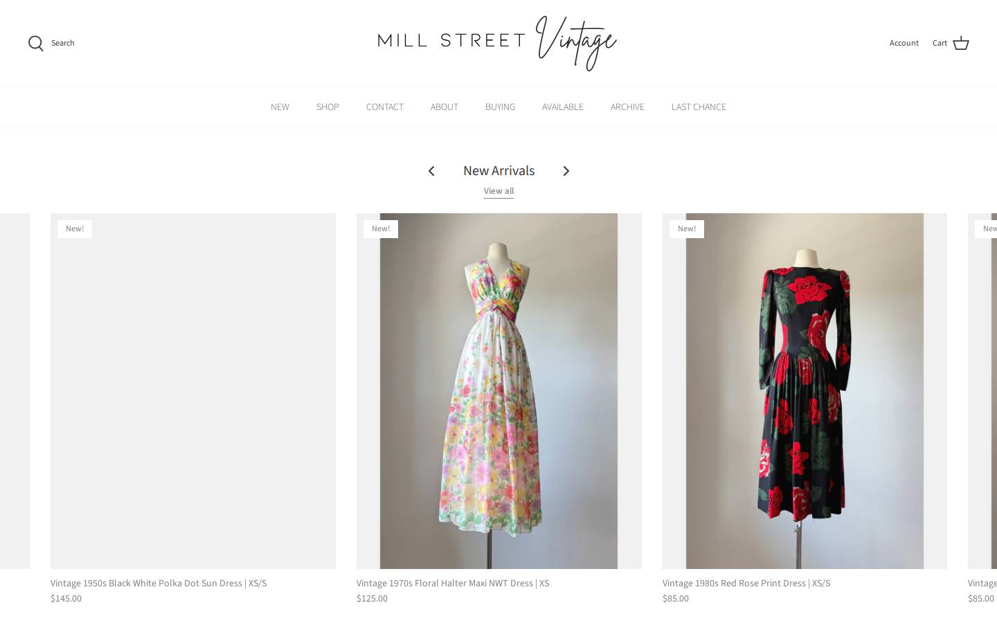 millstreet.shop homepage screenshot