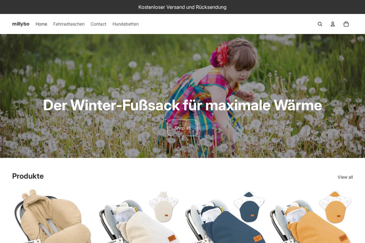 millybo.de homepage screenshot