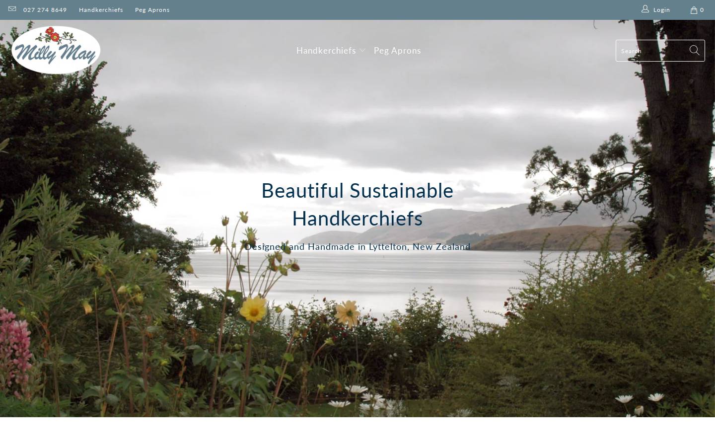 millymay.co.nz homepage screenshot