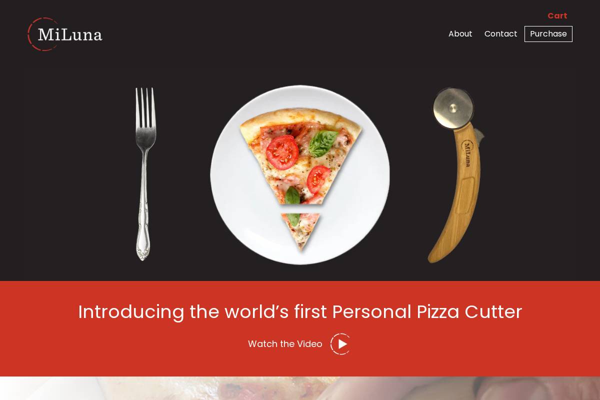milunacutter.com homepage screenshot