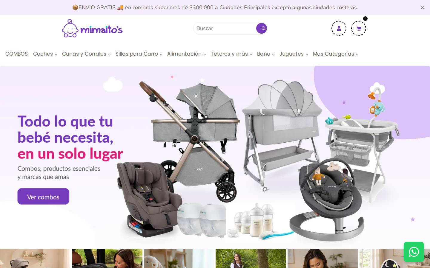 mimaitos.com homepage screenshot