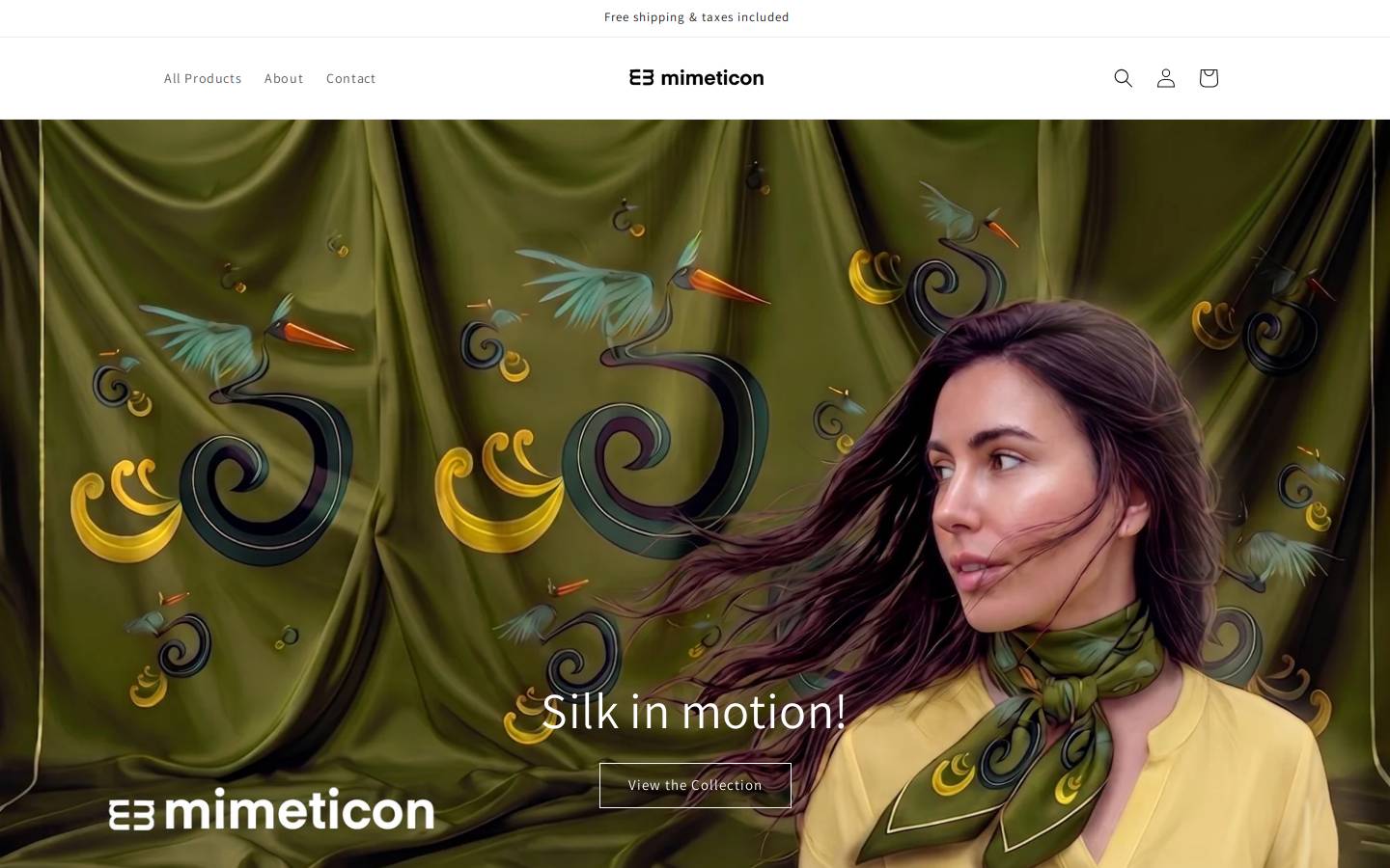 mimeticon.com homepage screenshot