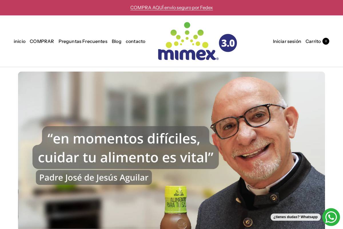 mimex.com homepage screenshot