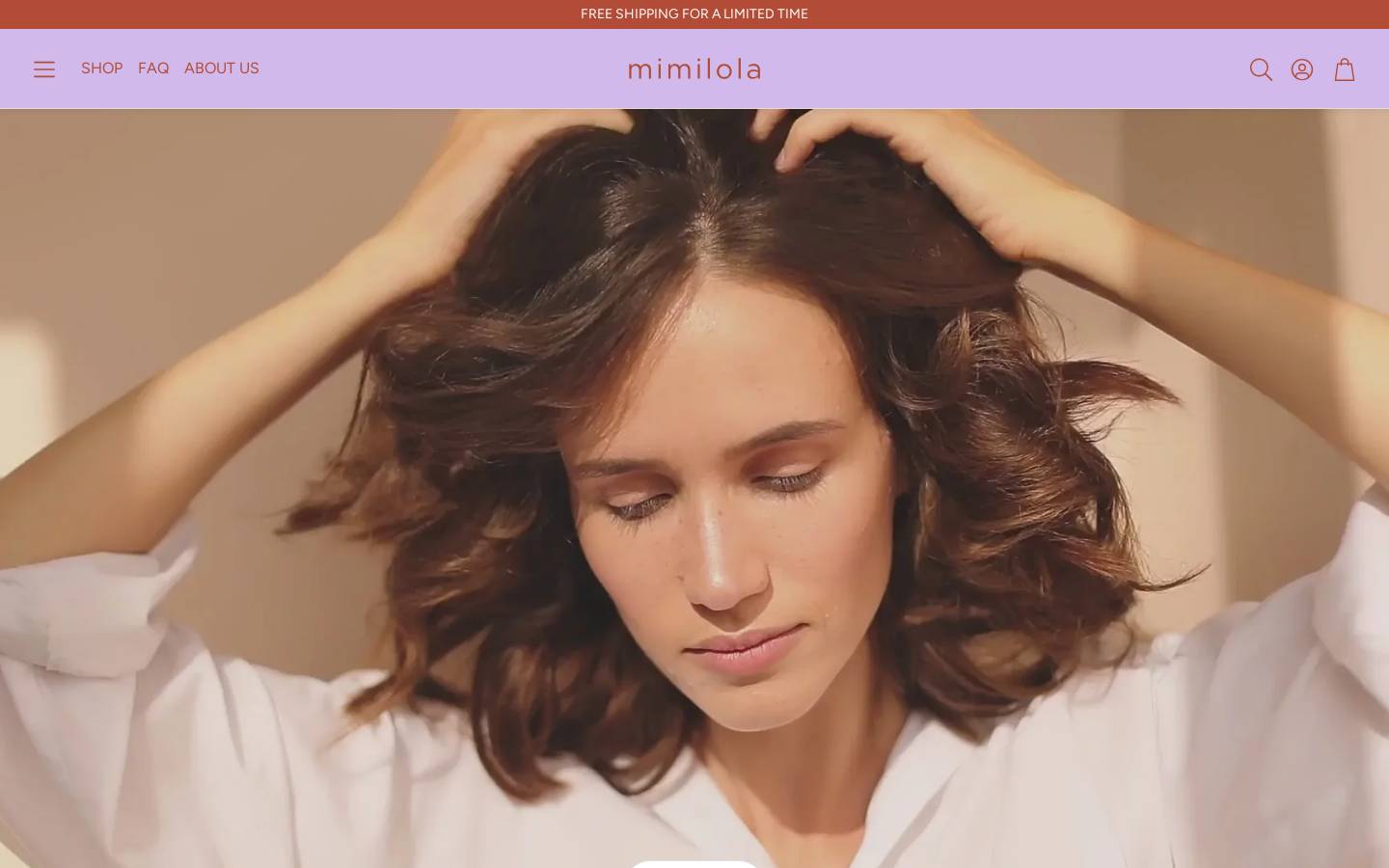 mimilola.com homepage screenshot