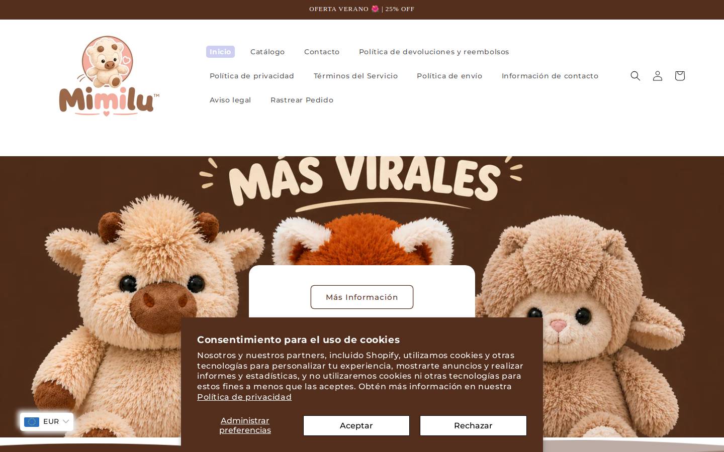 mimilu.store homepage screenshot