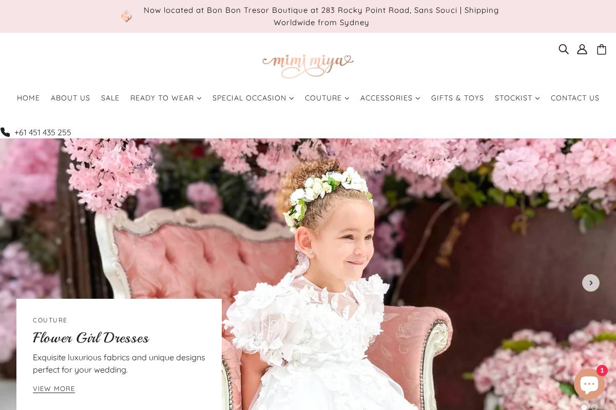 mimimiya.com homepage screenshot