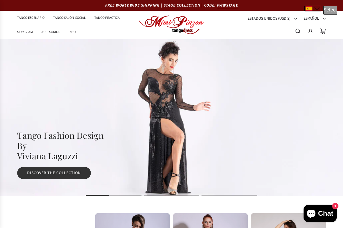 Mimi Pinzon homepage screenshot