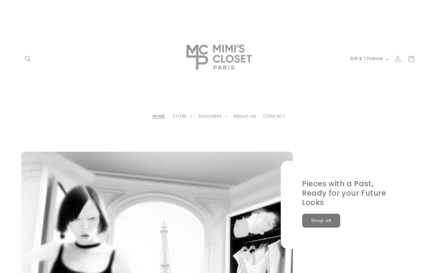 mimisclosetparis.com homepage screenshot