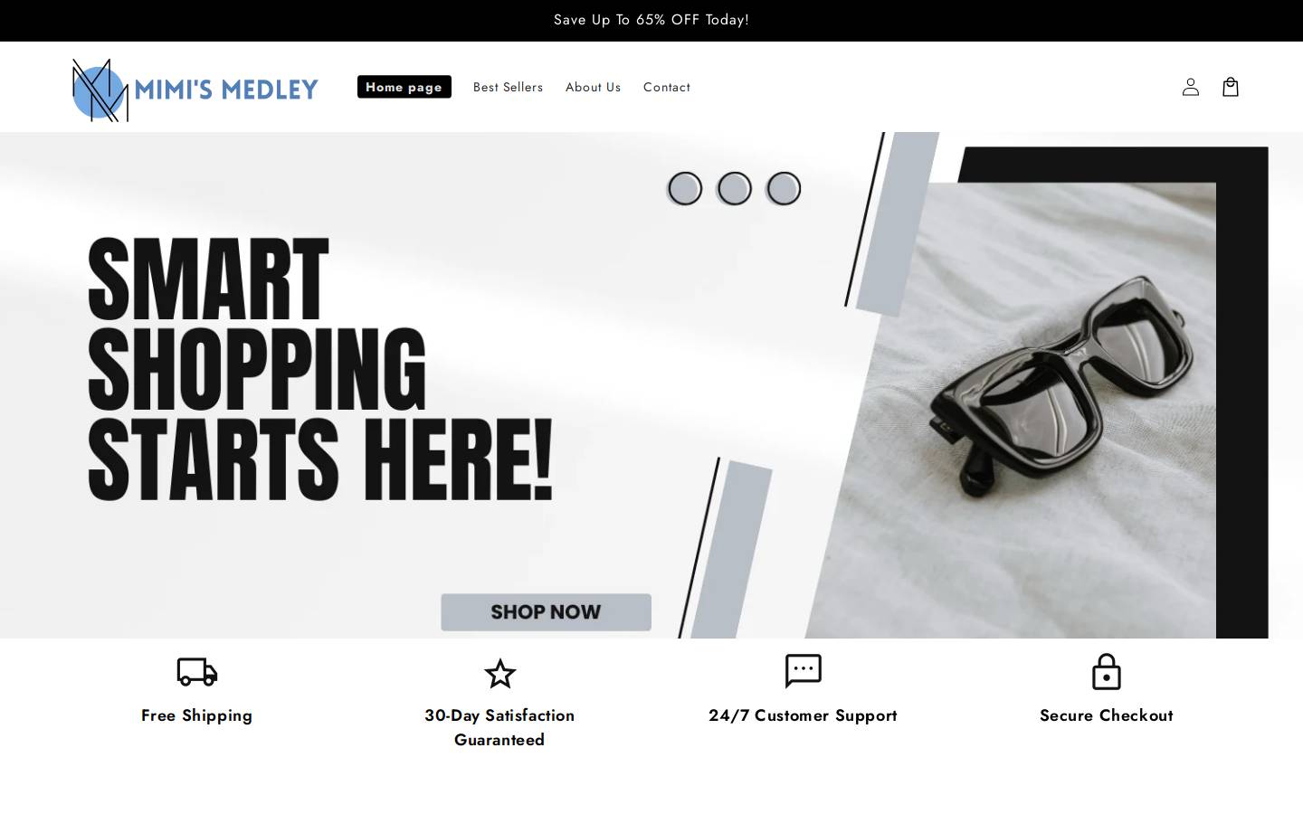 mimismedley.com homepage screenshot