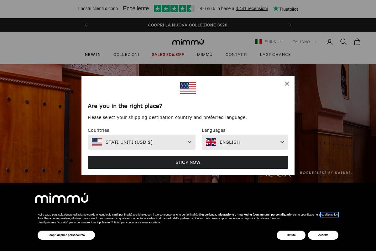 Mimmu homepage screenshot