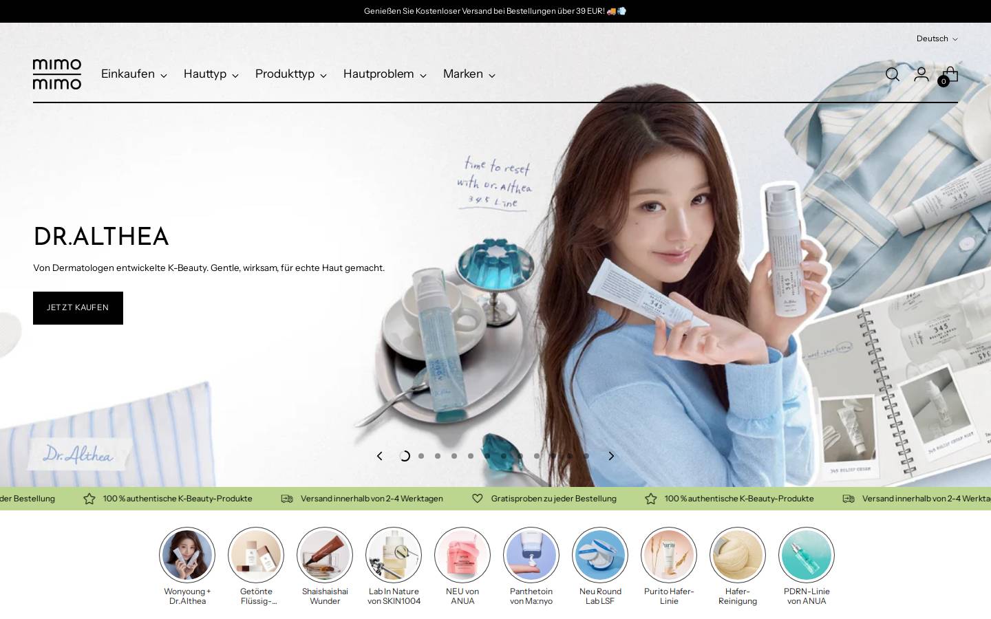 mimo-mimo.de homepage screenshot