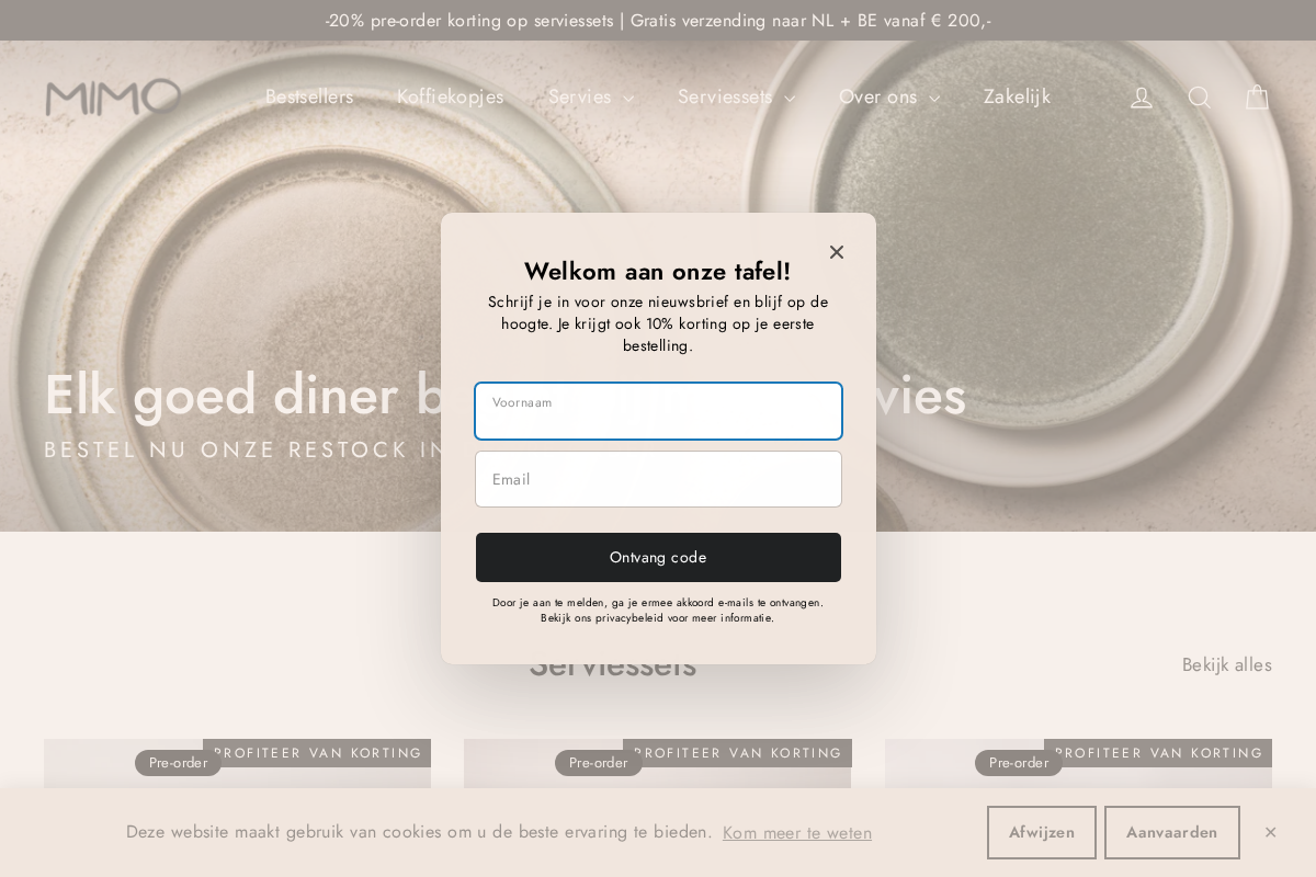 mimohomeware.com homepage screenshot